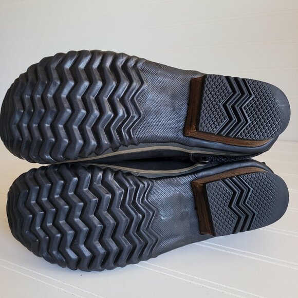 Sorel Slimshortie Boots Size 7 Black Suede and Leather Moto Buckle Pull On - Picture 9 of 14